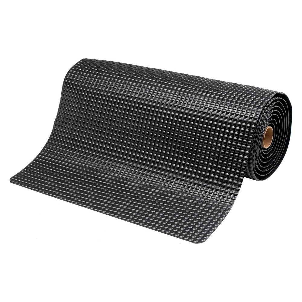 Číslo obrázka výrobku 3: Protiúnavová rohož z PVC s mikroporéznou vinylovou spodnou stranou, Š x H 600 x 910 mm, čierna