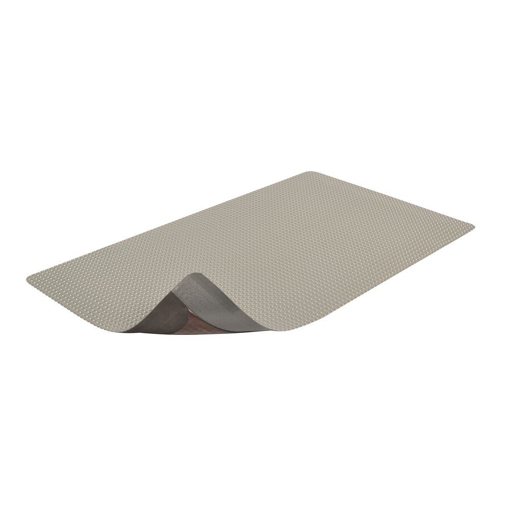 Číslo obrázka výrobku 5: Protiúnavová rohož z PVC s mikroporéznou vinylovou spodnou stranou, Š x H 600 x 910 mm, sivá