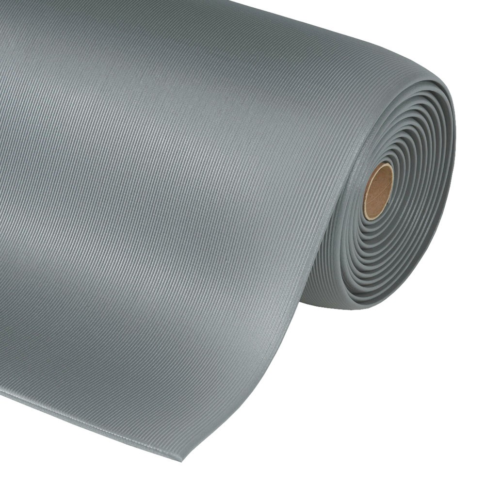 Číslo obrázka výrobku 1: Protiúnavová rohož, PVC/vinylová pena, drážkovaná, metráž x 600 mm, sivá
