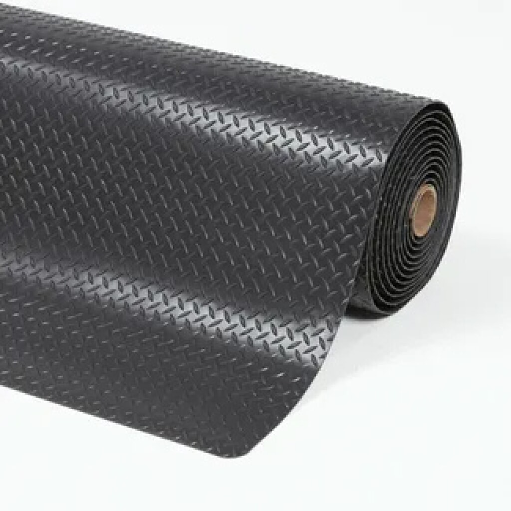 Podlahová rohož 2-vrstvová, PVC, Š x H 600 x 910 mm, čierna Číslo obrázka výrobku 2: Podlahová rohož 2-vrstvová, PVC, Š x H 600 x 910 mm, čierna