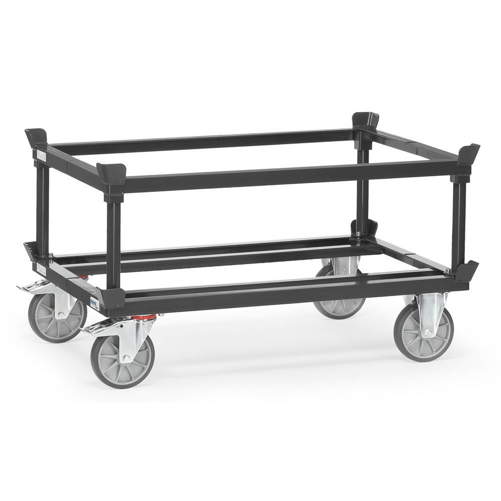 Číslo obrázka výrobku 2: Rám pre paletové podvozky fetra®, V x Š x H 370 x 1,210 x 810 mm, antracitové