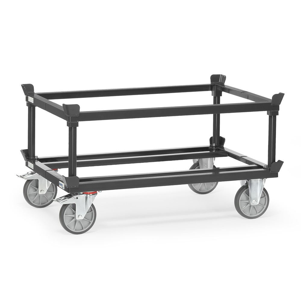 Číslo obrázka výrobku 4: Rám pre paletové podvozky fetra®, V x Š x H 370 x 1,210 x 810 mm, antracitové