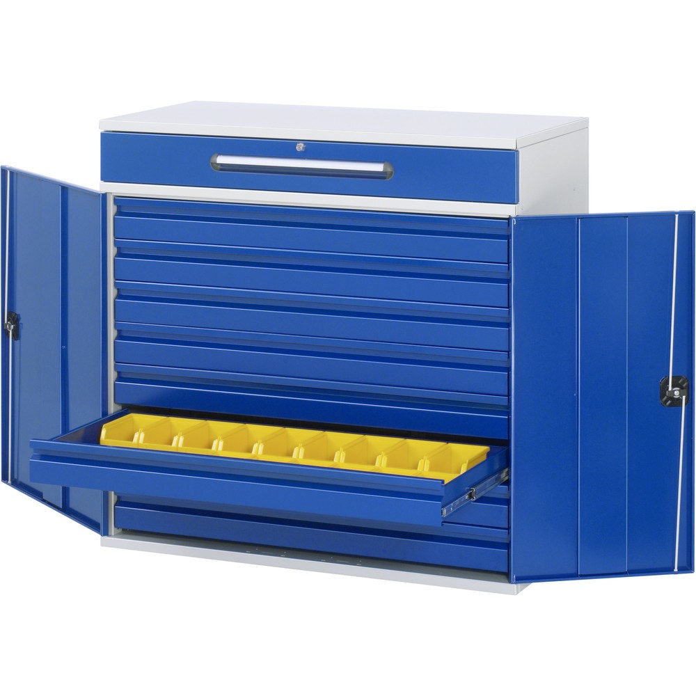 Číslo obrázka výrobku 1: Rečnícky pult RAU, v × š × h 1 060 × 1 100 × 520 mm, zásuv., 8 × 80, 1 × 120 mm