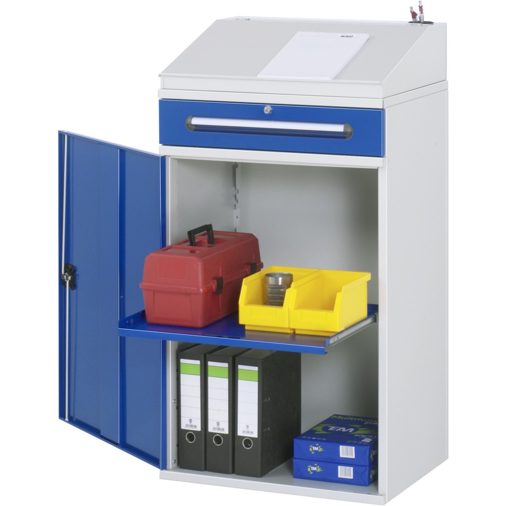 Číslo obrázka výrobku 1: skrinka s pultom RAU, V x Š x H 1 100 – 1 220 x 650 x 520 mm, zásuvky 1 x 120 mm
