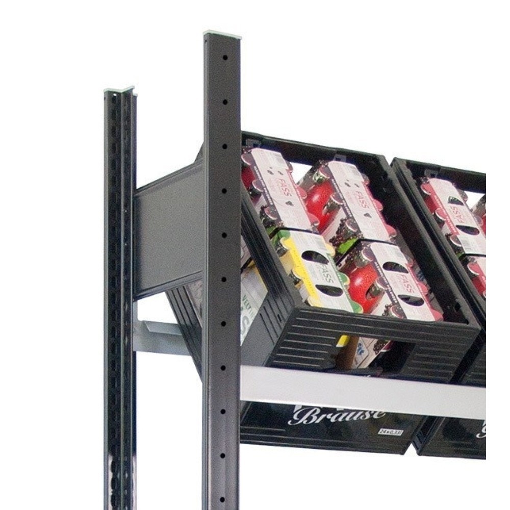 Číslo obrázka výrobku 2: Regál na debny s nápojmi SCHULTE, v x š 1 800 x 820 mm