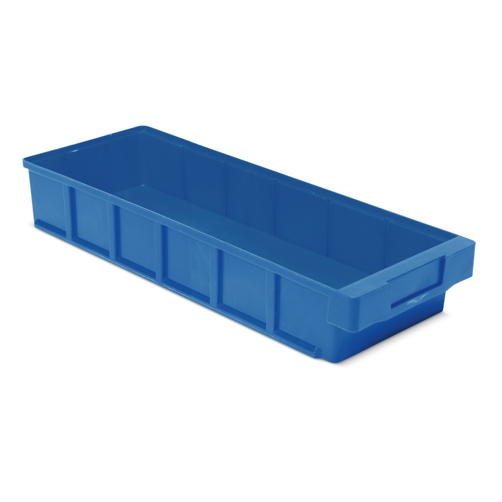 Číslo obrázka výrobku 1: Regálové boxy bez priehľadného otvoru, š × h 186 × 500 mm, modré