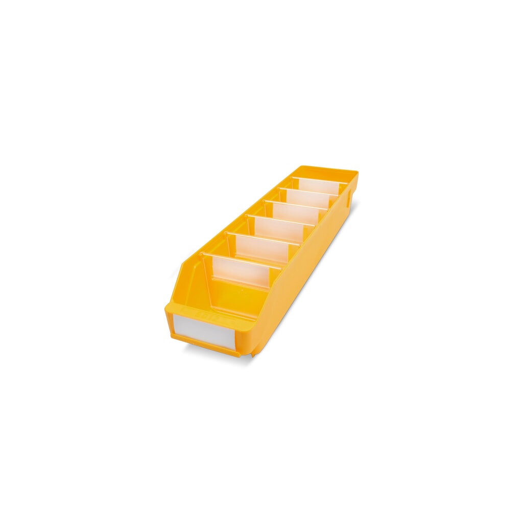 Obrázok výrobku: Regálové boxy s priezorom, Š x H 120 x 500 mm, žltá farba