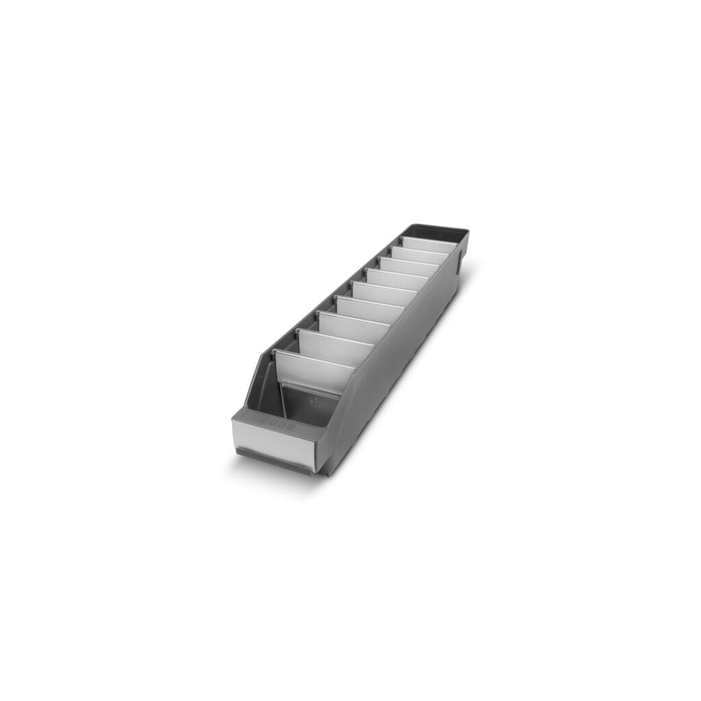 Obrázok výrobku: Regálové boxy s priezorom, Š x H 90 x 500 mm, zelená farba