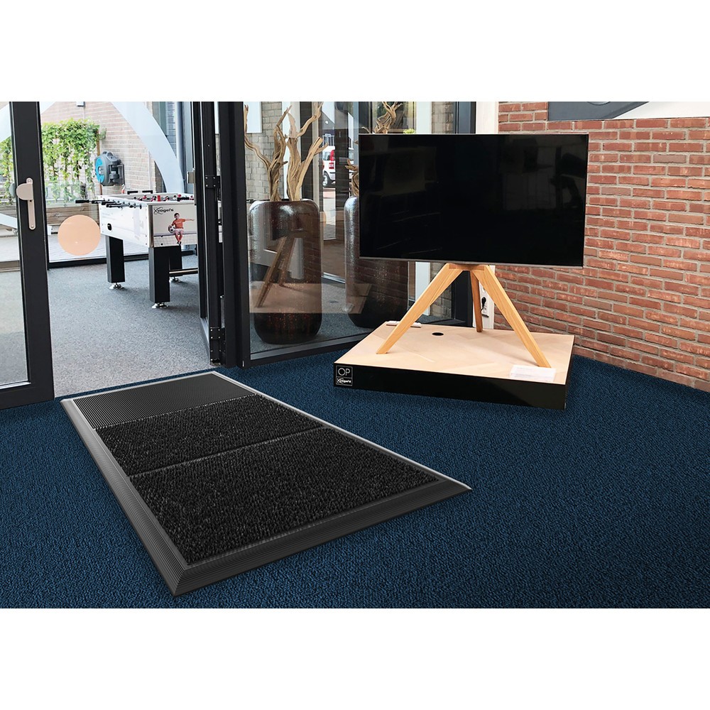 Číslo obrázka výrobku 4: Rohož na zachytávanie nečistôt NoTrax Sani-Master™, dezinfikujúca, š × h 914 × 1 525 mm, antracitovo-čierna