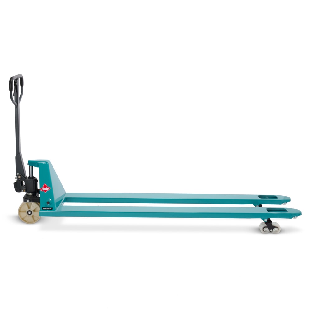 Číslo obrázka výrobku 9: Ručný paletový vozík Ameise® PTM 2.0, nosnosť 2 000 kg, dĺžka vidlíc 2 000 mm, nylon, tandemové kolieska