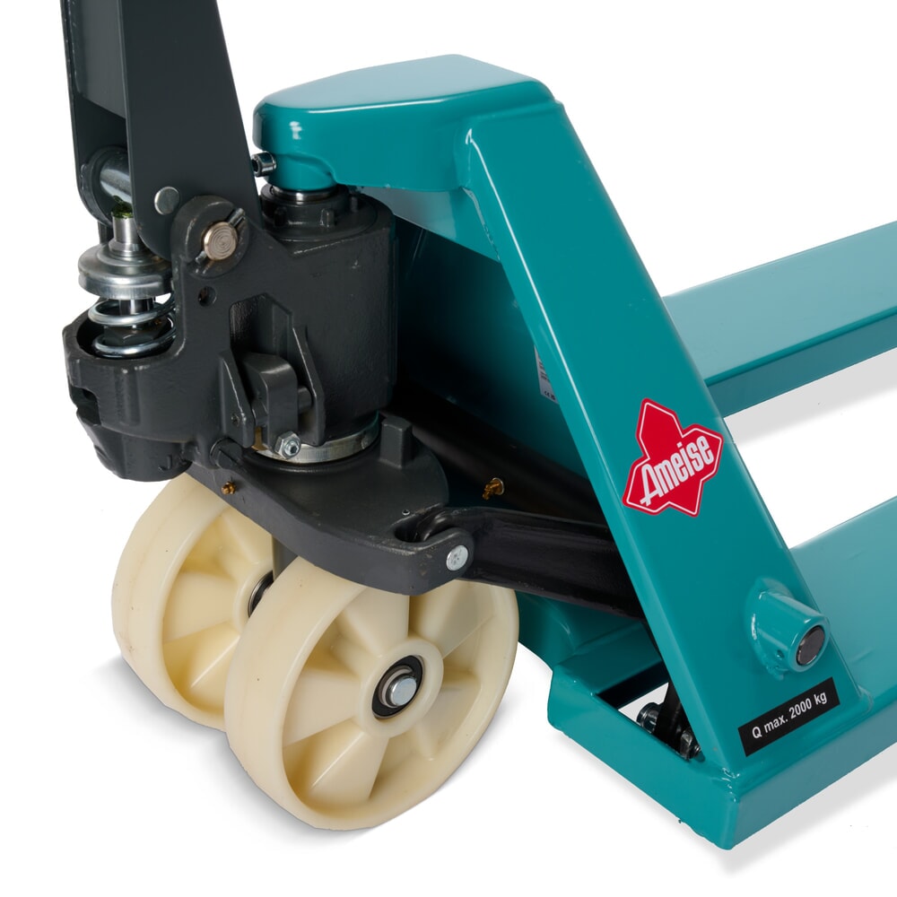 Číslo obrázka výrobku 12: Ručný paletový vozík Ameise® PTM 2.0, nosnosť 2 000 kg, dĺžka vidlíc 2 000 mm, nylon, tandemové kolieska
