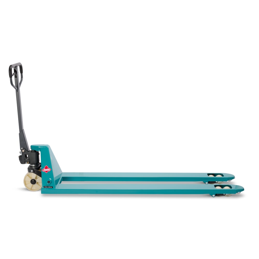 Číslo obrázka výrobku 8: Ručný paletový vozík Ameise® PTM 2.0, nosnosť 2000 kg, dĺžka vidlíc 1800 mm, nylon, tandemové kolieska
