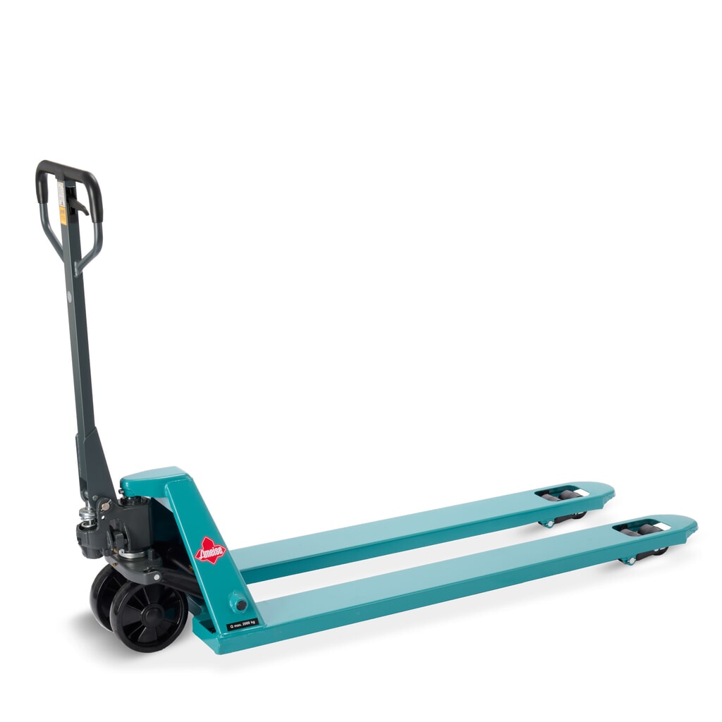 Ručný paletový vozík Ameise® PTM 2.0, nosnosť 2000 kg, dĺžka vidlíc 1500 mm, polyuretán, tandemové kolieska Obrázok výrobku: Ručný paletový vozík Ameise® PTM 2.0, nosnosť 2000 kg, dĺžka vidlíc 1500 mm, polyuretán, tandemové kolieska