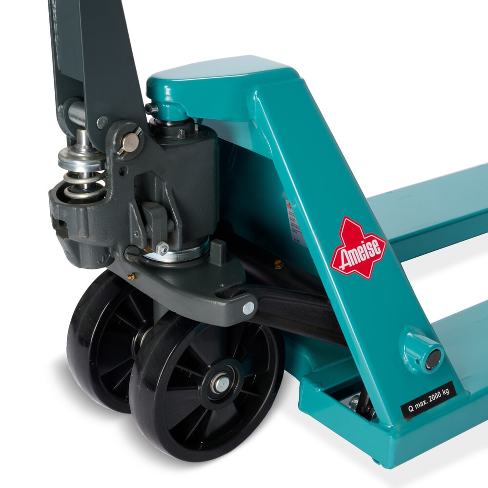 Číslo obrázka výrobku 11: Ručný paletový vozík Ameise® PTM 2.0, nosnosť 2000 kg, dĺžka vidlíc 1800 mm, polyuretán, tandemové kolieska