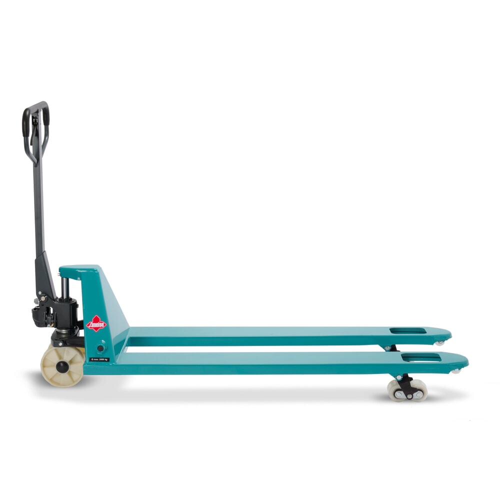 Číslo obrázka výrobku 10: Ručný paletový vozík Ameise® PTM 2.0, nosnosť 2 000 kg, dĺžka vidlíc 1 500 mm, nylon, tandemové kolieska