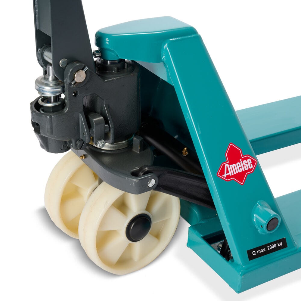 Číslo obrázka výrobku 13: Ručný paletový vozík Ameise® PTM 2.0, nosnosť 2 000 kg, dĺžka vidlíc 1 500 mm, nylon, tandemové kolieska