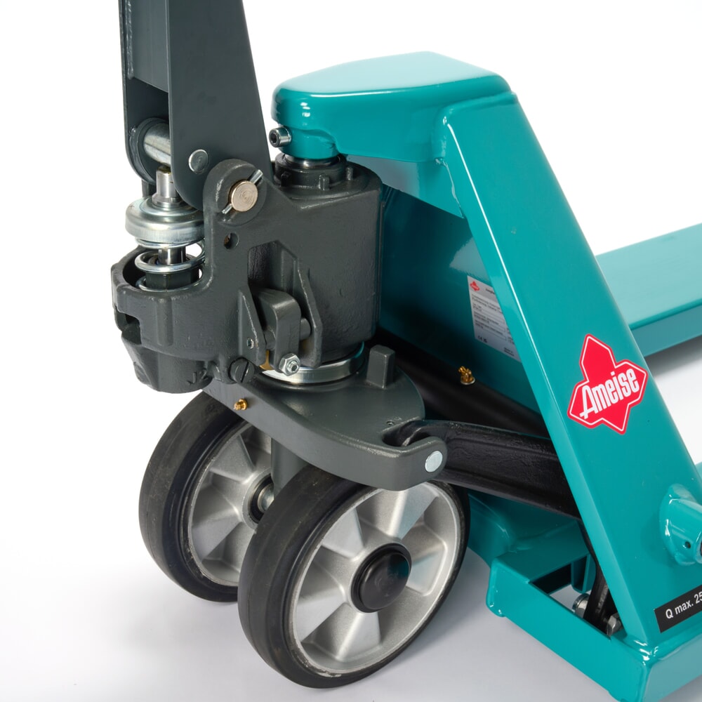 Číslo obrázka výrobku 12: Ručný paletový vozík Ameise® PTM 2.0, nosnosť 2000 kg, dĺžka vidlíc 1150 mm, celogumové/polyuretán, tandemové kolieska