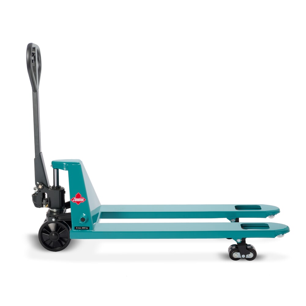 Číslo obrázka výrobku 12: Ručný paletový vozík Ameise® PTM 2.0, nosnosť 2000 kg, dĺžka vidlíc 1150 mm, polyuretán, tandemové kolieska