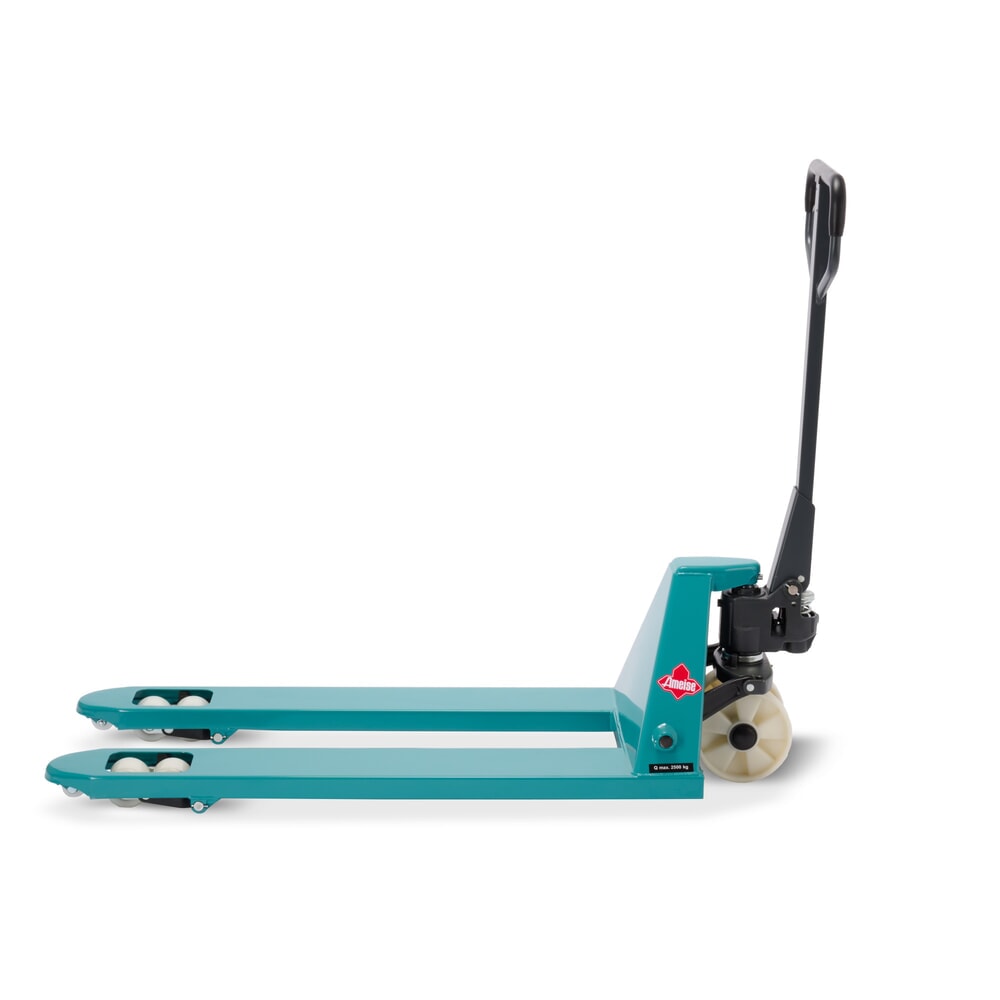 Číslo obrázka výrobku 7: Ručný paletový vozík Ameise® PTM 2.5, nosnosť 2 500 kg, dĺžka vidlíc 1 150 mm, nylon, tandemové kolieska