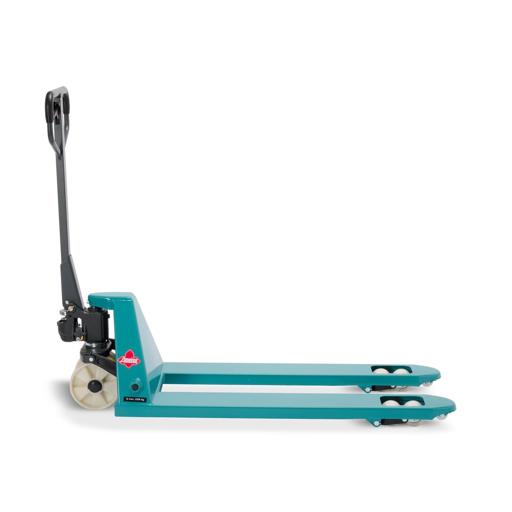 Číslo obrázka výrobku 8: Ručný paletový vozík Ameise® PTM 2.5, nosnosť 2 500 kg, dĺžka vidlíc 1 150 mm, nylon, tandemové kolieska