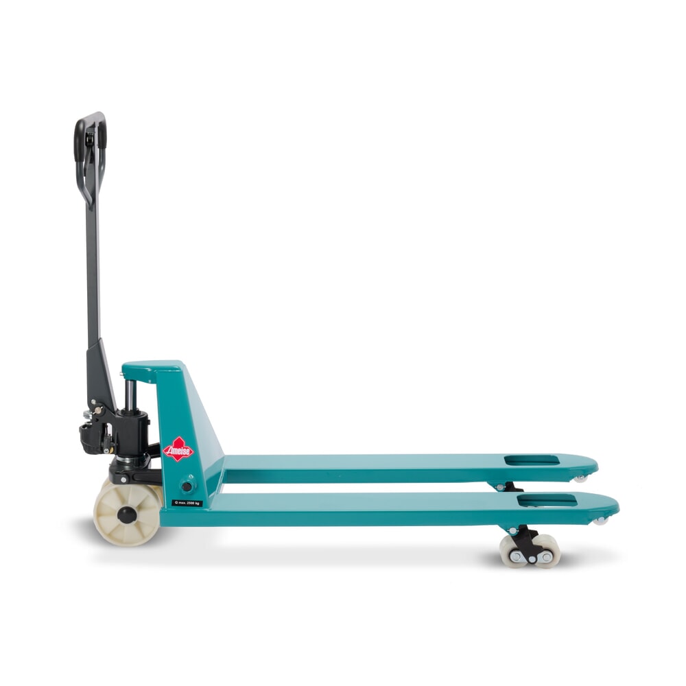 Číslo obrázka výrobku 10: Ručný paletový vozík Ameise® PTM 2.5, nosnosť 2 500 kg, dĺžka vidlíc 1 150 mm, nylon, tandemové kolieska