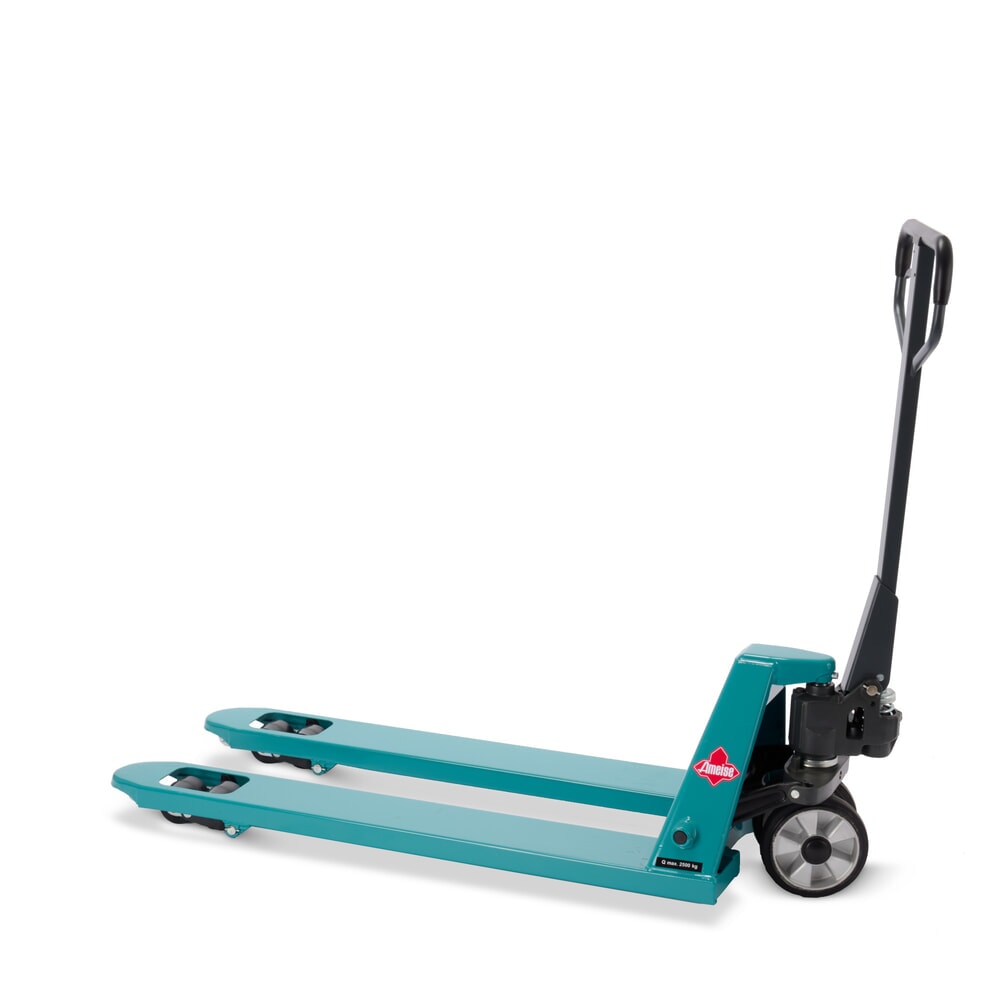 Číslo obrázka výrobku 6: Ručný paletový vozík Ameise® PTM 2.5 s rýchlozdvihom, nosnosť 2 500 kg, dĺžka vidlíc 1 150 mm, plná guma/polyuretán, tandemové kolieska