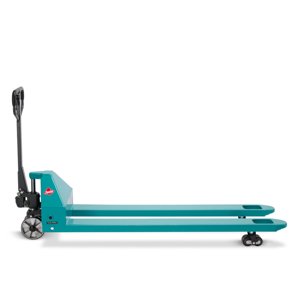Číslo obrázka výrobku 8: Ručný paletový vozík Ameise® PTM 3.5, nosnosť 3500 kg, dĺžka vidlíc 1800 mm, polyuretán, tandemové kolieska