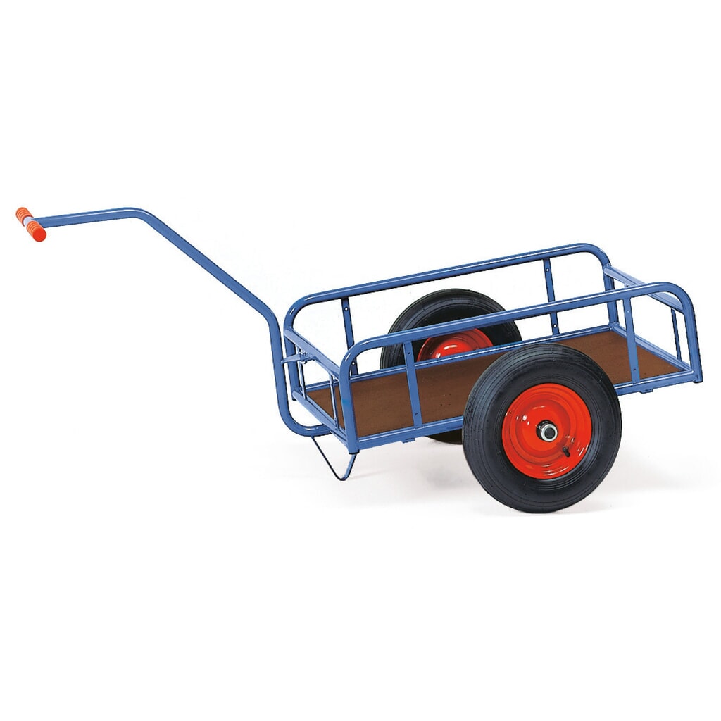 1-nápravový ručný vozík fetra®, bez stien, vzduchové pneumatiky, ložná plocha 795 × 445 mm Obrázok výrobku: 1-nápravový ručný vozík fetra®, bez stien, vzduchové pneumatiky, ložná plocha 795 × 445 mm