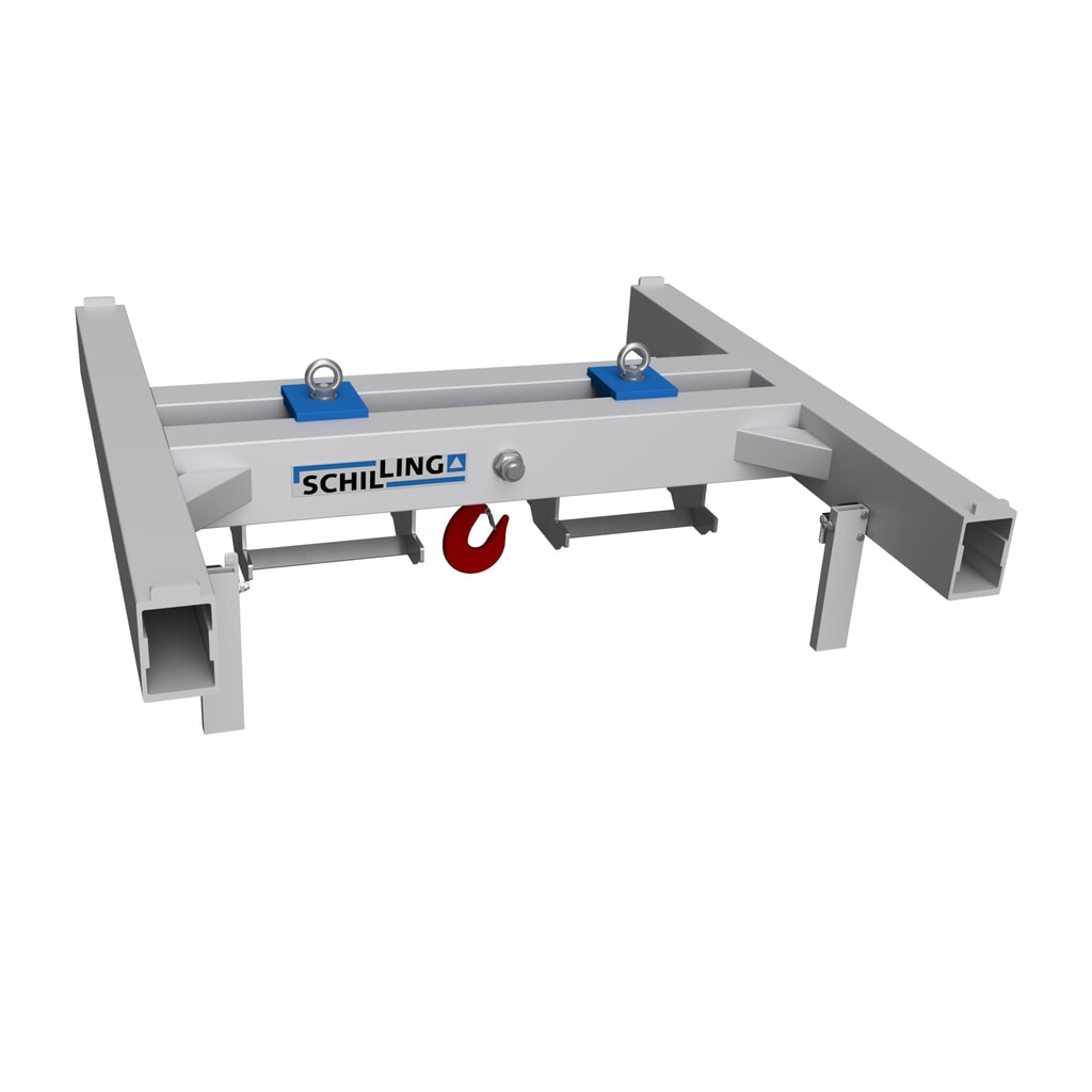 SCHILLING hliníková nosná traverza pre big bagy, max. profil vidlíc 240 × 114 mm, nosnosť 3 000 kg Obrázok výrobku: SCHILLING hliníková nosná traverza pre big bagy, max. profil vidlíc 240 × 114 mm, nosnosť 3 000 kg
