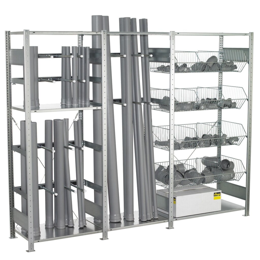Zvislá a drôtená polica SCHULTE, V x Š x H 2 000 x 2 500 x 500 mm Obrázok výrobku: Zvislá a drôtená polica SCHULTE, V x Š x H 2 000 x 2 500 x 500 mm