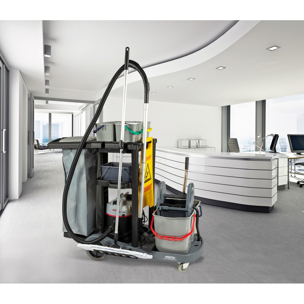 Súprava 2 servisného vozíka SPRiNTUS, vedro 2 × 17 l + 4 × 4 l, mop Premium 500 mm Číslo obrázka výrobku 7: Súprava 2 servisného vozíka SPRiNTUS, vedro 2 × 17 l + 4 × 4 l, mop Premium 500 mm