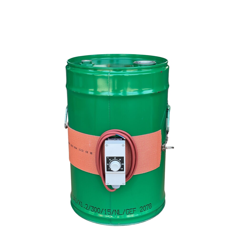 Silikónová vyhrievacia sudová manžeta Kuhlmann, 25 – 30 l, 0 – 120 ºC, 230 V, 300 W, d × v 800 × 115 mm Obrázok výrobku: Silikónová vyhrievacia sudová manžeta Kuhlmann, 25 – 30 l, 0 – 120 ºC, 230 V, 300 W, d × v 800 × 115 mm