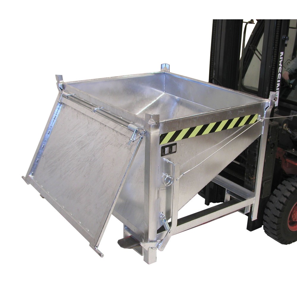 Číslo obrázka výrobku 1: Silo Bauer® s klapkou, pozinkované, nosnosť 750 kg, objem 0,5 m³