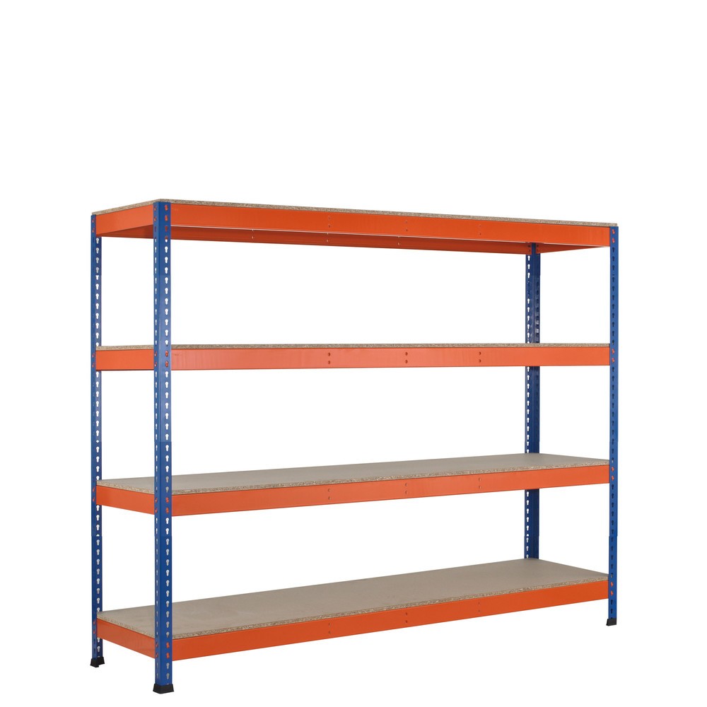 Číslo obrázka výrobku 1: Široký regál SCHULTE, s drevotrieskovými doskami, základné pole, v × š × h 1 981 × 1 536 × 926 mm