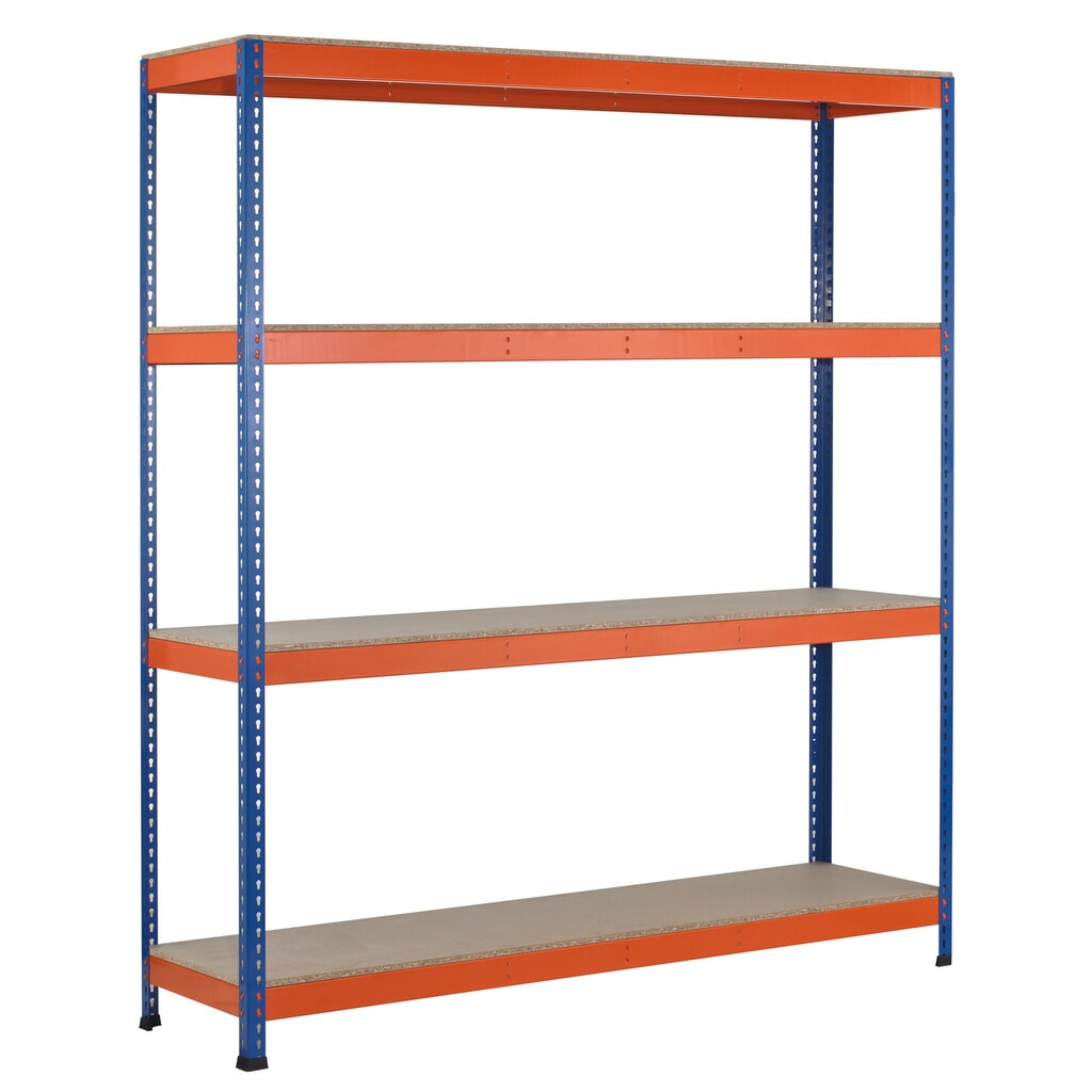 Široký regál SCHULTE, s drevotrieskovými doskami, základné pole, v × š × h 3 048 × 1 536 × 469 mm Obrázok výrobku: Široký regál SCHULTE, s drevotrieskovými doskami, základné pole, v × š × h 3 048 × 1 536 × 469 mm