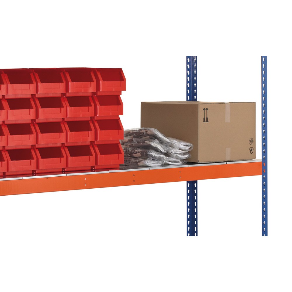 Číslo obrázka výrobku 2: Široký regál SCHULTE, s oceľovými panelmi, základné pole, v × š × h 2 438 × 1 536 × 621 mm