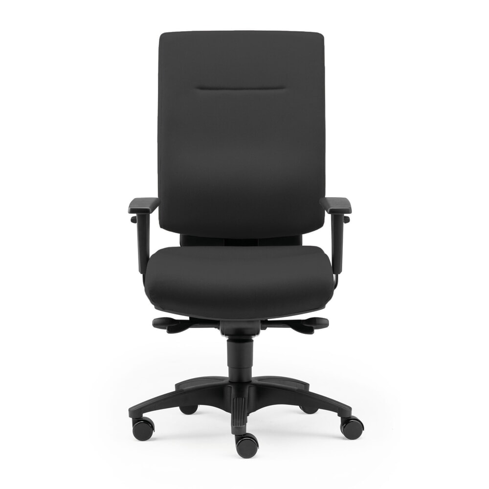 Obrázok výrobku: Kancelárska stolička s ochranou chrbtice SITWELL STEIFENSAND MyChair, extra široká, s kolieskami na koberec, polyester, nosnosť 150 kg