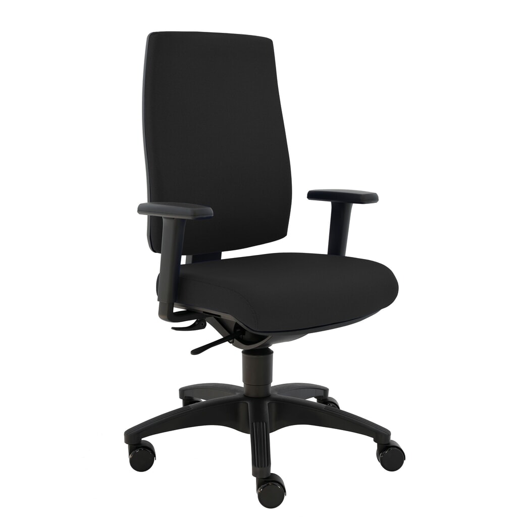 SITWELL STEIFENSAND Bürostuhl Cebra, vollflächige Kunststoff-Rückenschale