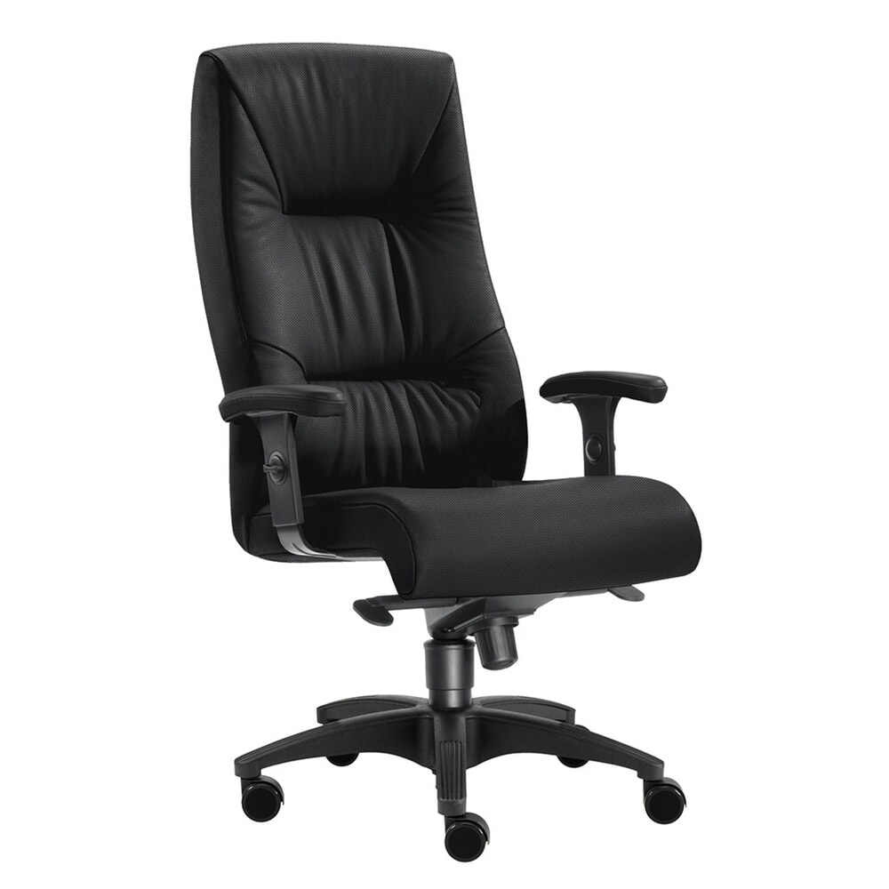Obrázok výrobku: Ťažkotonážna kancelárska stolička SITWELL STEIFENSAND Turbo XL, extra vysoké chrbtové vankúše, nosnosť 150 kg, polyester