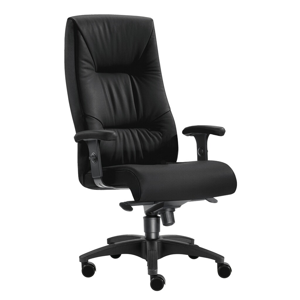 Obrázok výrobku: Ťažkotonážna kancelárska stolička SITWELL STEIFENSAND Turbo XL, extra vysoké chrbtové vankúše, nosnosť 150 kg, polyester