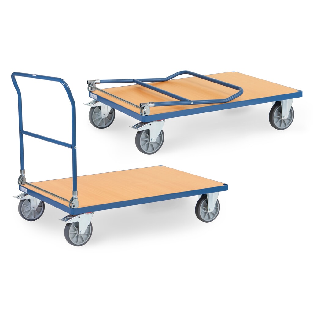 Číslo obrázka výrobku 1: fetra® Skladací plošinový vozík, nosnosť 600 kg, ložná plocha š x H 1200 x 800 mm