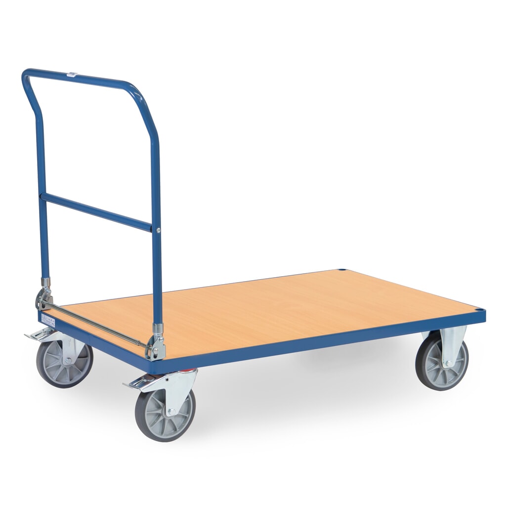 Číslo obrázka výrobku 4: fetra® Skladací plošinový vozík, nosnosť 600 kg, ložná plocha š x H 1200 x 800 mm
