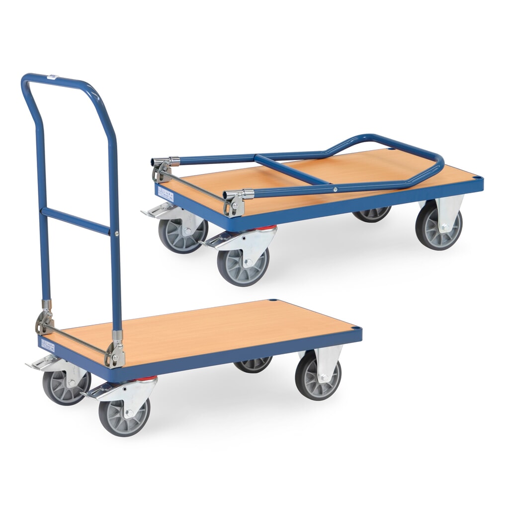 Číslo obrázka výrobku 1: fetra® Skladací plošinový vozík, nosnosť 500 kg, ložná plocha Š x H 850 x 500 mm
