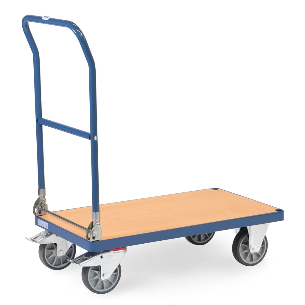 Číslo obrázka výrobku 4: fetra® Skladací plošinový vozík, nosnosť 500 kg, ložná plocha Š x H 850 x 500 mm