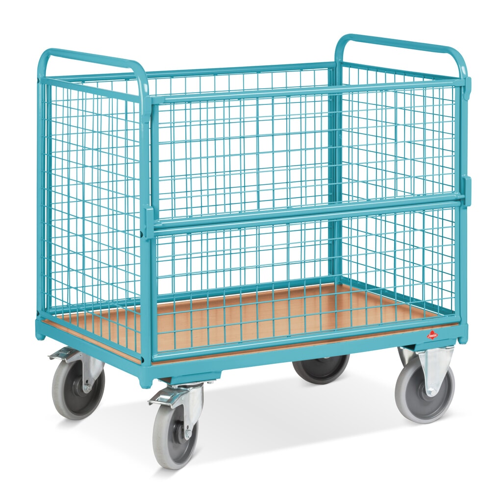 Číslo obrázka výrobku 3: vyklápací skip Ameise® s mriežkovými stenami, ložná plocha 1 000 x 645 mm