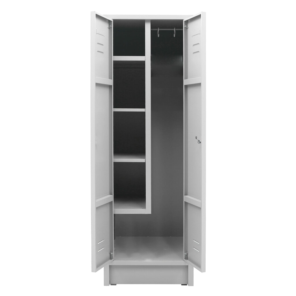 Skriňa na čistiace prostriedky HEMMDAL HPZ-1, skriňa so zámkom s valcovou vložkou, v × š × h 1 800 × 600 × 500 mm, svetlosivá Číslo obrázka výrobku 2: Skriňa na čistiace prostriedky HEMMDAL HPZ-1, skriňa so zámkom s valcovou vložkou, v × š × h 1 800 × 600 × 500 mm, svetlosivá
