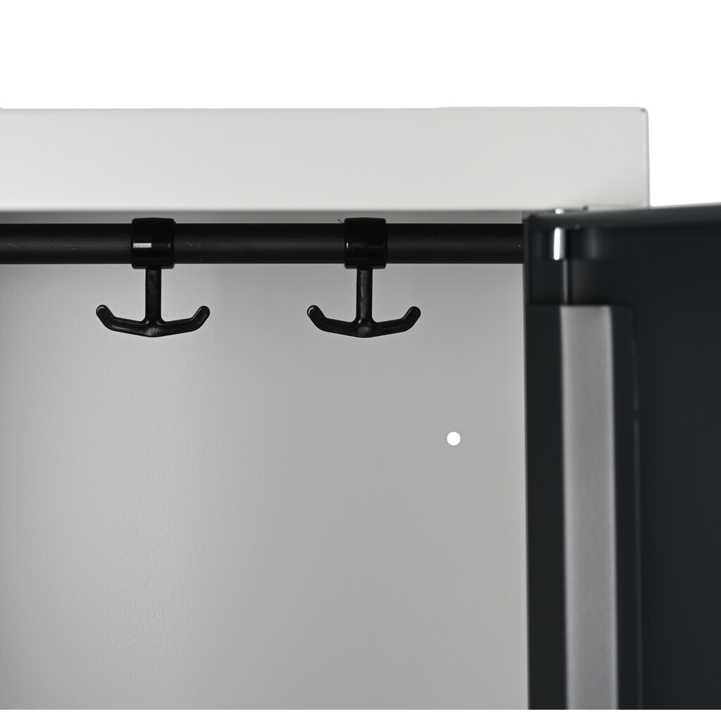 Číslo obrázka výrobku 10: Skrinka Steinbock®, stojaca, 2 priehradky, otočný zámok, v × š ×h 1 800 × 600 × 500 mm, svetlosivá/antracitová sivá