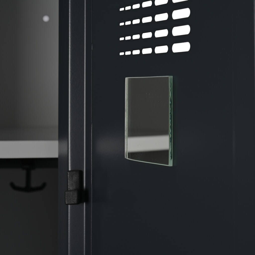 Skrinka Steinbock®, stojaca, 2 priehradky, otočný zámok, v × š ×h 1 800 × 600 × 500 mm, svetlosivá/antracitová sivá Číslo obrázka výrobku 6: Skrinka Steinbock®, stojaca, 2 priehradky, otočný zámok, v × š ×h 1 800 × 600 × 500 mm, svetlosivá/antracitová sivá