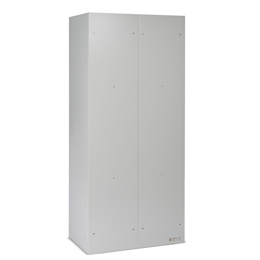 Číslo obrázka výrobku 10: Skrinka Steinbock®, stojaca, 2-úrovňová, 4 priečinky, otočný zámok, v ×š × h 1 800 × 800 × 500 mm, svetlosivá/antracitová sivá