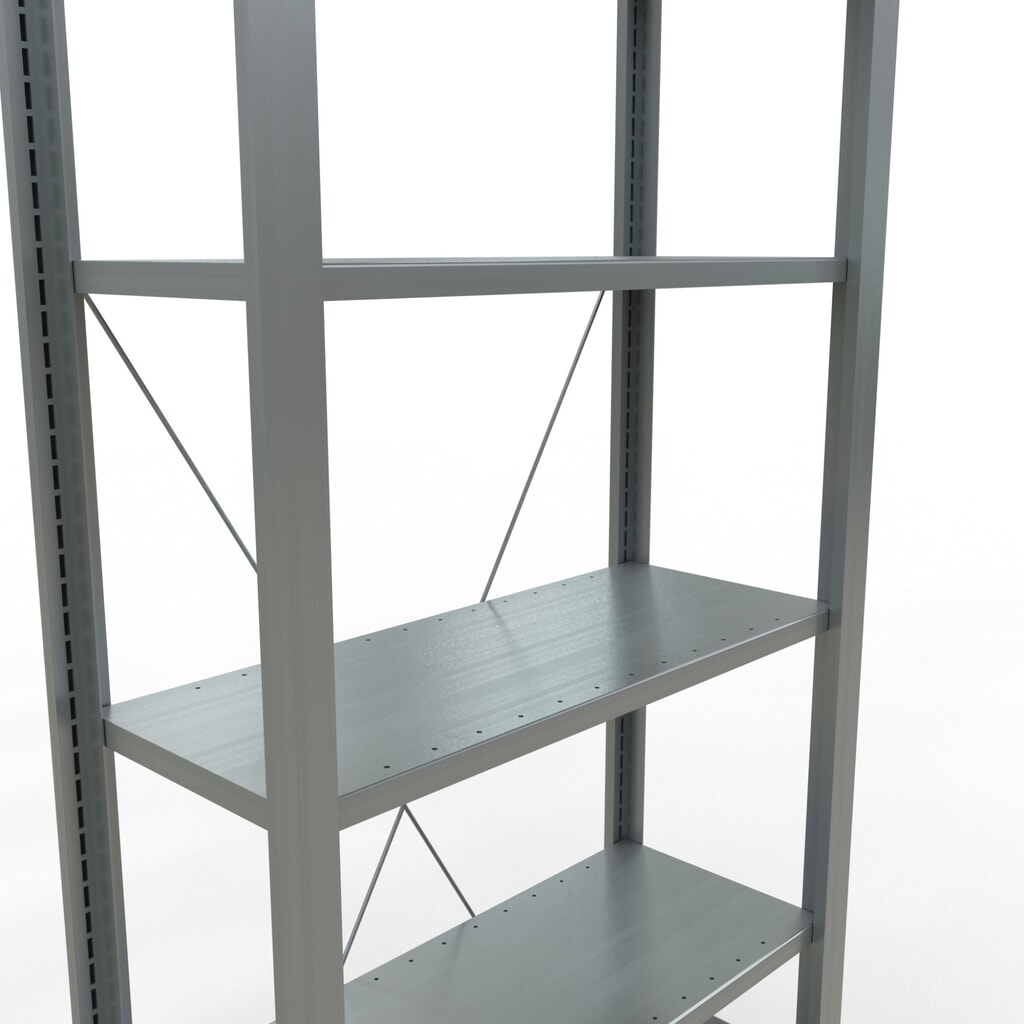 Číslo obrázka výrobku 4: Spisový regál SCHULTE, základné pole, jednostranný, bez koncových dorazov, zaťaženie police 85 kg, v × š × h 2 000 × 750 × 300 mm